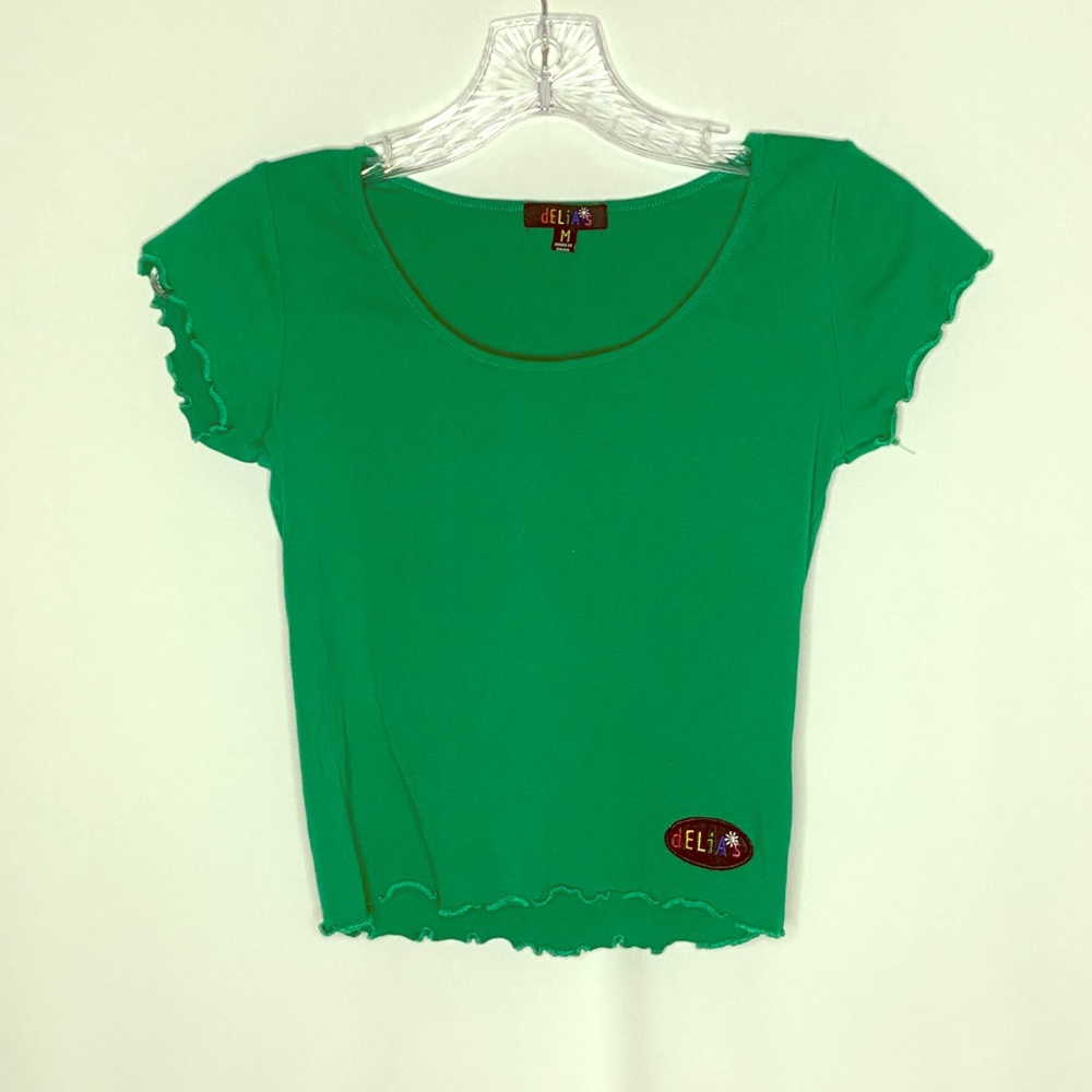 Delia’s Dollskill crop babydoll tee| M